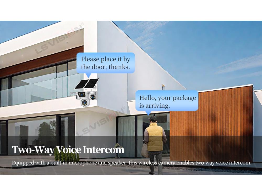 4K Quad-Lens AOV Solar Camera with 24/7 Monitoring