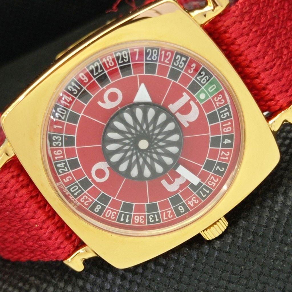 

REFURBISHED ART DECO MECHAINCAL SWISS MENS POKER STYLE WATCH a310052-1 B587g-a310052