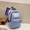 Korean-style Solid-color, Fresh and Clean Backpack for High School Students, A Campus Instagram Style, A Simple Forest-themed Backpack for Girls