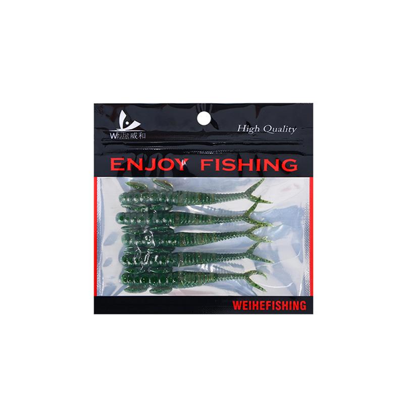 7.3Cm/1.3G/5 Pieces Of Soft Bait Containing Xenozoon Tpe Material Soft Bait Multi-Color Luya Fishing Bionic Bait
