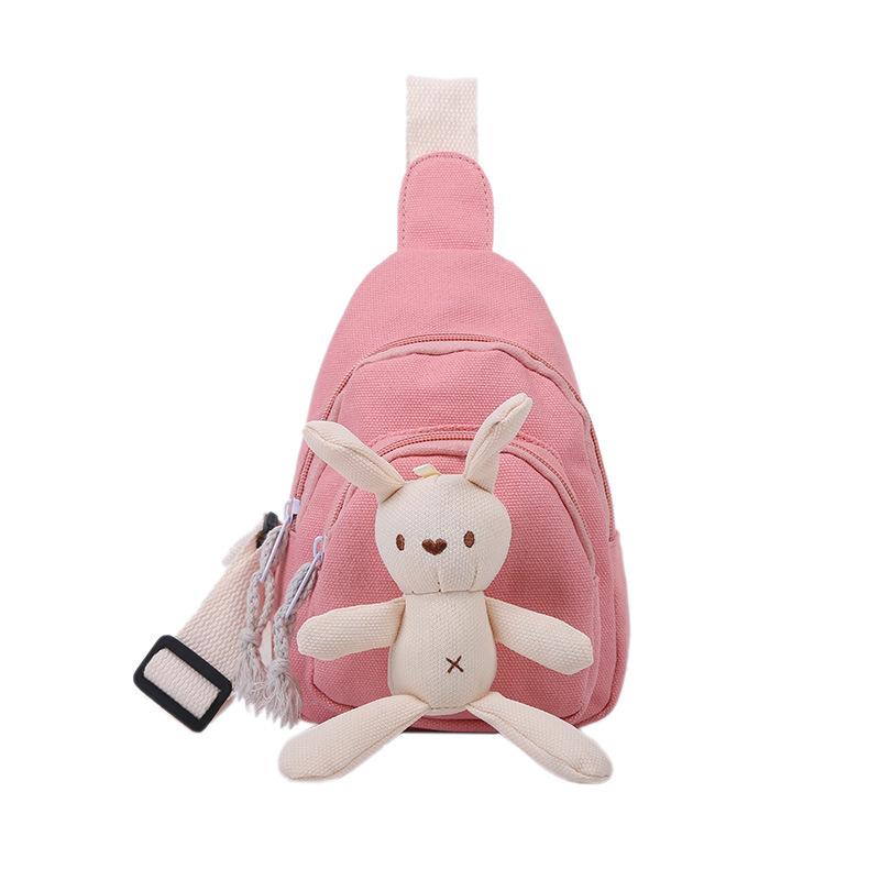 

Small fresh canvas bag women s bag 2025 new trendy Korean version ins cute messenger bag foreign style student shoulder breast bag розовый