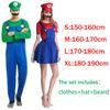 Anime Super Mario Bros Cosplay Costume Mario Luigi Costume Jumpsuit Hat Beard Sets Halloween Party Role Play Costumes For Unisex