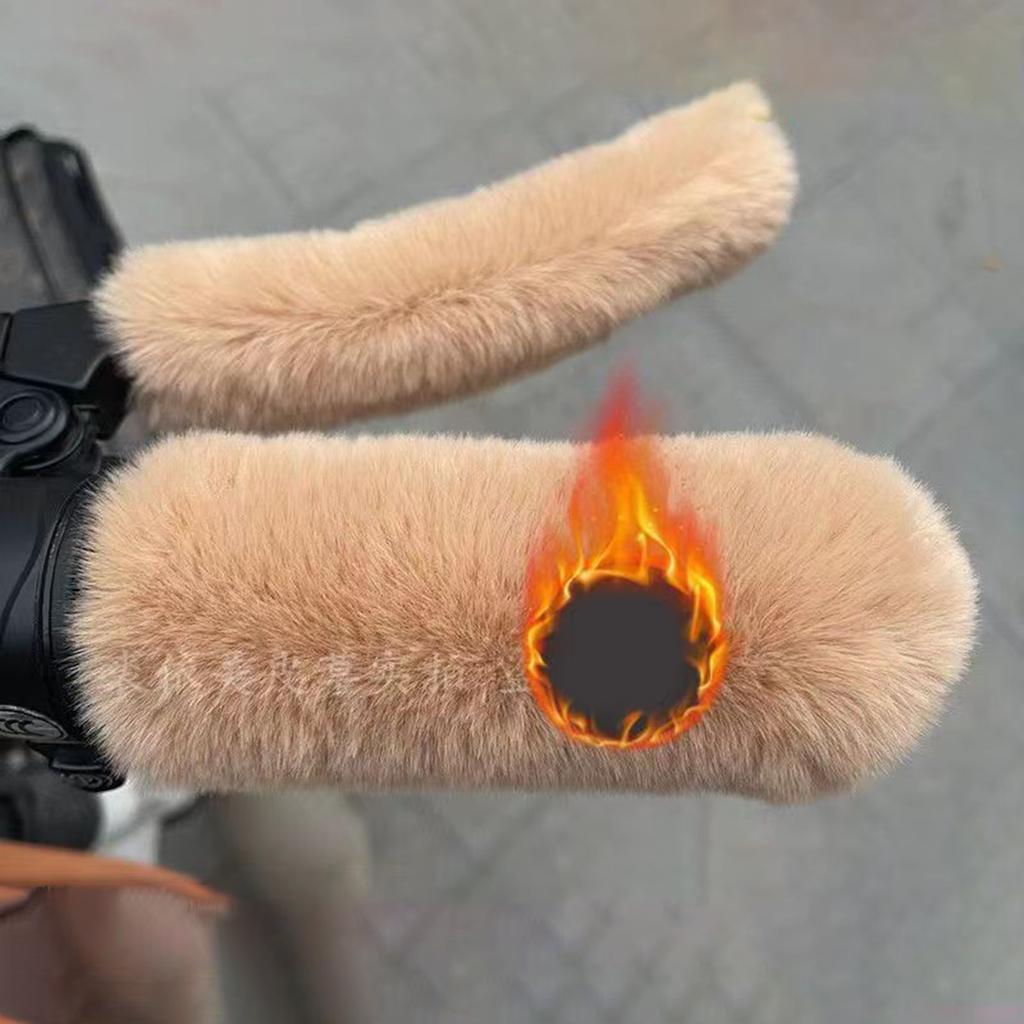 4 Pack Stylish Handlebar Covers Anti Slip Motorcycle Handlebar Covers Breathable Gloves for Motorcycles & Electric Bikes