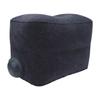 Foot Rest Pillow Inflatable Two Layer Single Air Valve PVC Flocking Portable Reducing Fatigue