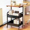 Multifunctioneel Mobiel Opbergrek Met 3 Planken En 4 Wielen Perfect Voor Woonkamer Slaapkamer Studentenkamer Of Werkplaats