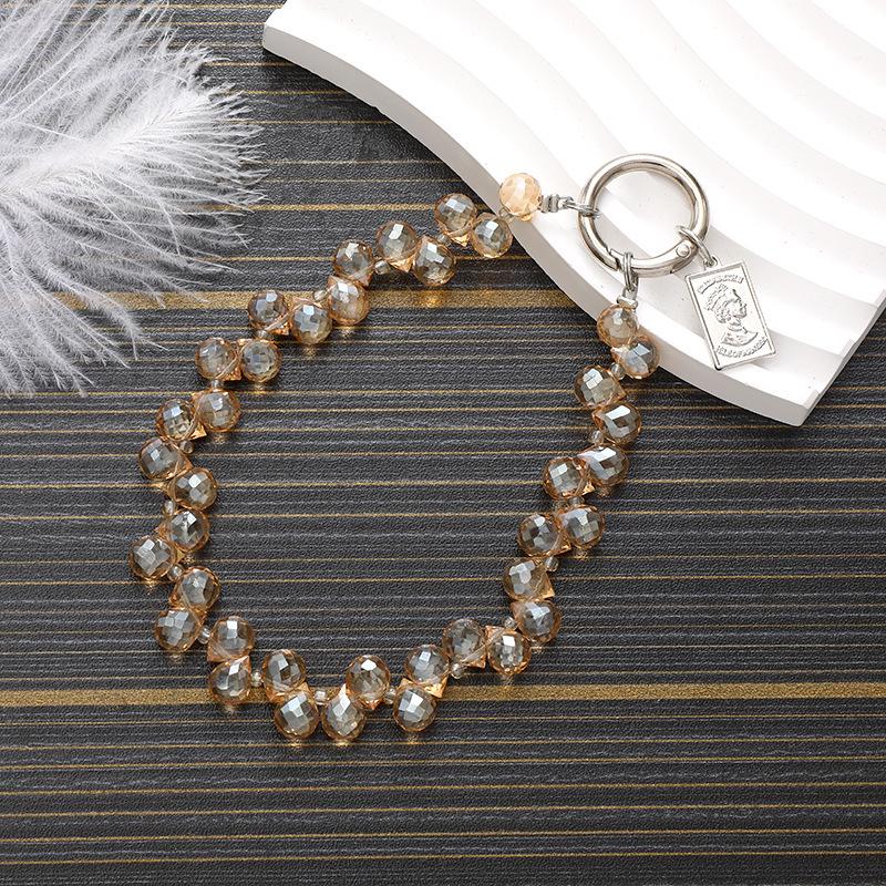 Κρεμαστό Κινητού με Κρύσταλλα και Χάντρες: Κορδόνι για Τσάντα Πολυτελείας & Μπρελόκ Αντι-Πτώσης.