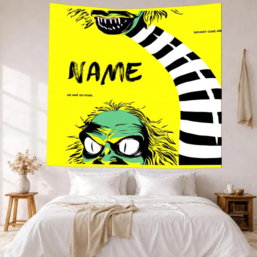 Like Warner Bros Movies Custom Your Name Wall Decor Tapestry Art For Pet Memorial Birthdaywedding Party Backdrop Family Gift