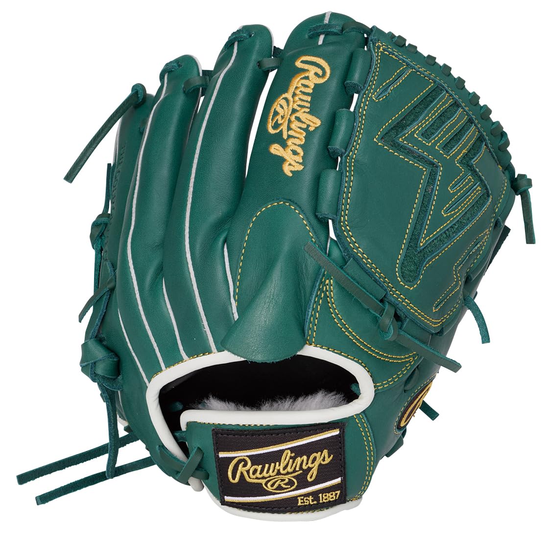 

Бейсбольная перчатка Rawlings PRO EXCEL ELITE, для бросков правой рукой, HOH®, для софтбола, питчерская, GR6HEEA140, Зеленая, 11.5 дюймов, Для левой руки