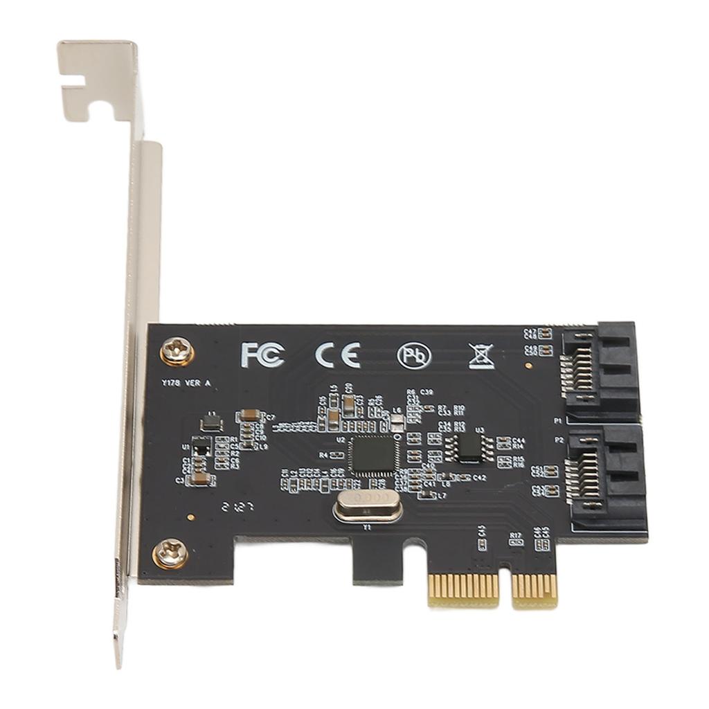 PCIe SATA 3.0 Controller Card 2 Port PCIe to SATA III 6Gbps Support IDE AHCI Interface PCIe to SATA Adapter Card