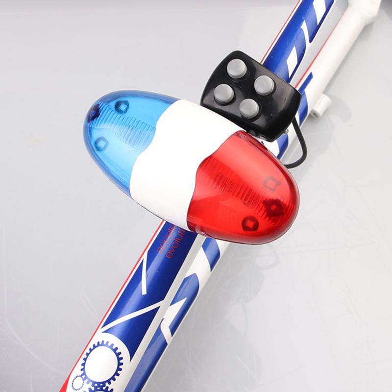 6 Led 4 Bicycles Bell Police Car Light Electronic Horn Siren For Bike Scooter