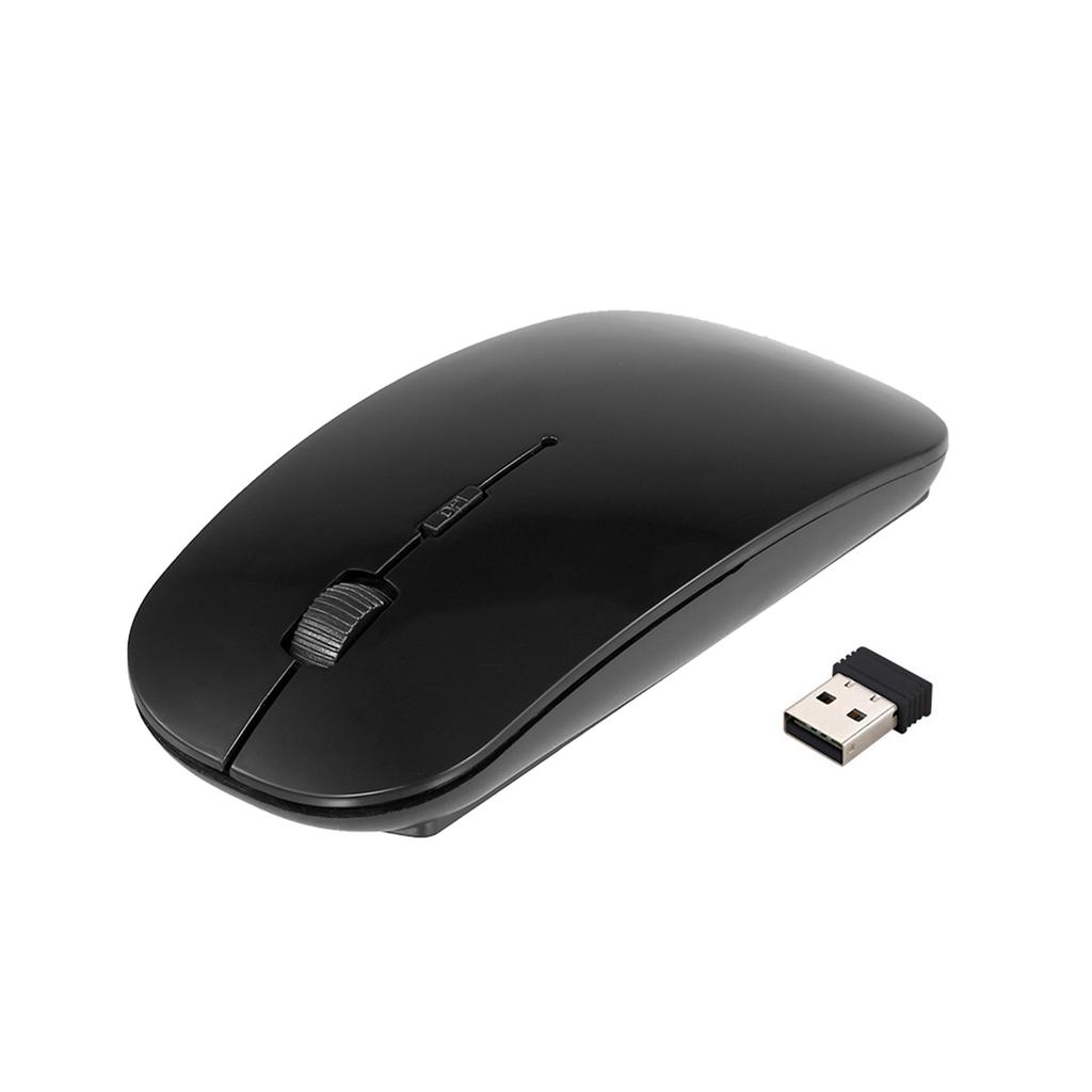 2.4G Wireless Mouse Mice 1600DPI Portable Ultra-thin Mute Mouse 4 Keys Wireless Optical Mouse for Laptop Desktop Computer