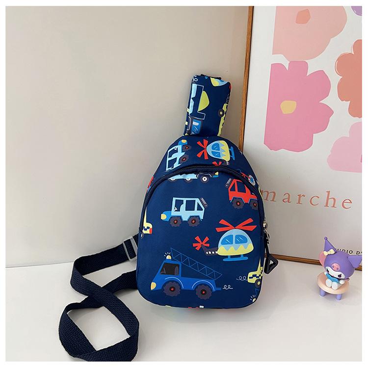 2025 New Cartoon Cute Flow Fashion Breast Bag Messenger Bag Spring Casual Versatile Lightweight Children's Backpack