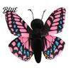 Soft Stuffed Toy Realistic 3D Butterfly Plush Toy Throw Pillow Polyester Fiber Doll Insect Animal Decor Gift for Kids Girls Home Ornament Colorful