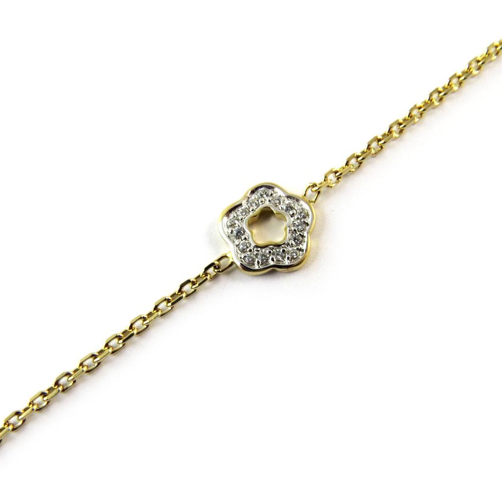 Les Trésors De Lily [G1255] - Bracelet Plaqué or 'Déesse' blanc