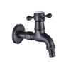 Torneira mais longa para jardim ao ar livre, latão preto, montagem na parede, canto do banheiro, máquina de lavar, banho, esfregão, piscina