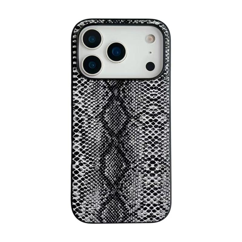 Funda de Cuero con Patrón de Cocodrilo Saffiano Leopardo de Fibra de Carbono Para Para Iphone 17 Pro Air 11 12 13 14 1 16 Pro Max Plus 16E Antigolpes