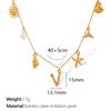 New Arrival Gold Boho Ocean Conch Starfish Shell Charm Necklace Stainless Steel A-Z Alphabet Initial Letter Beach Necklace Women