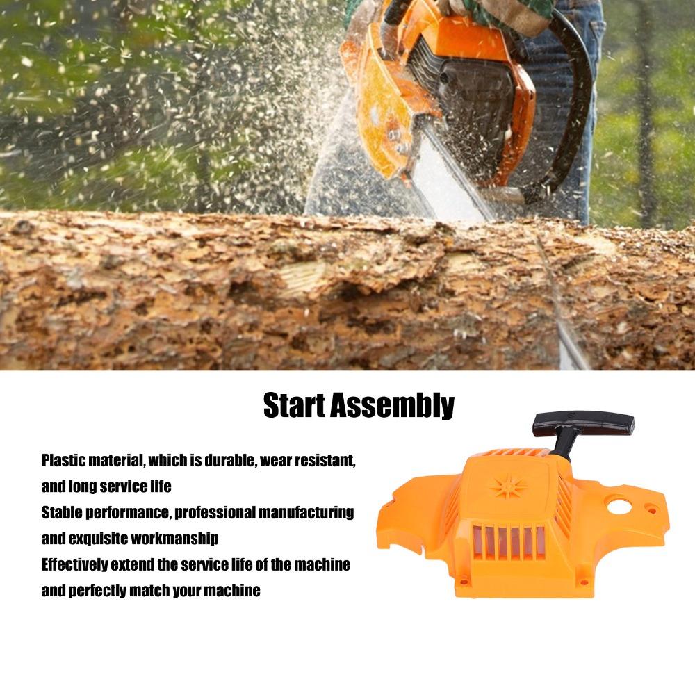 Universal Chainsaw Pull Starter Plastic Recoil Pull Starter for Mcculloch 335 338 435 440 for Partner 350 351 for Poulan 3314