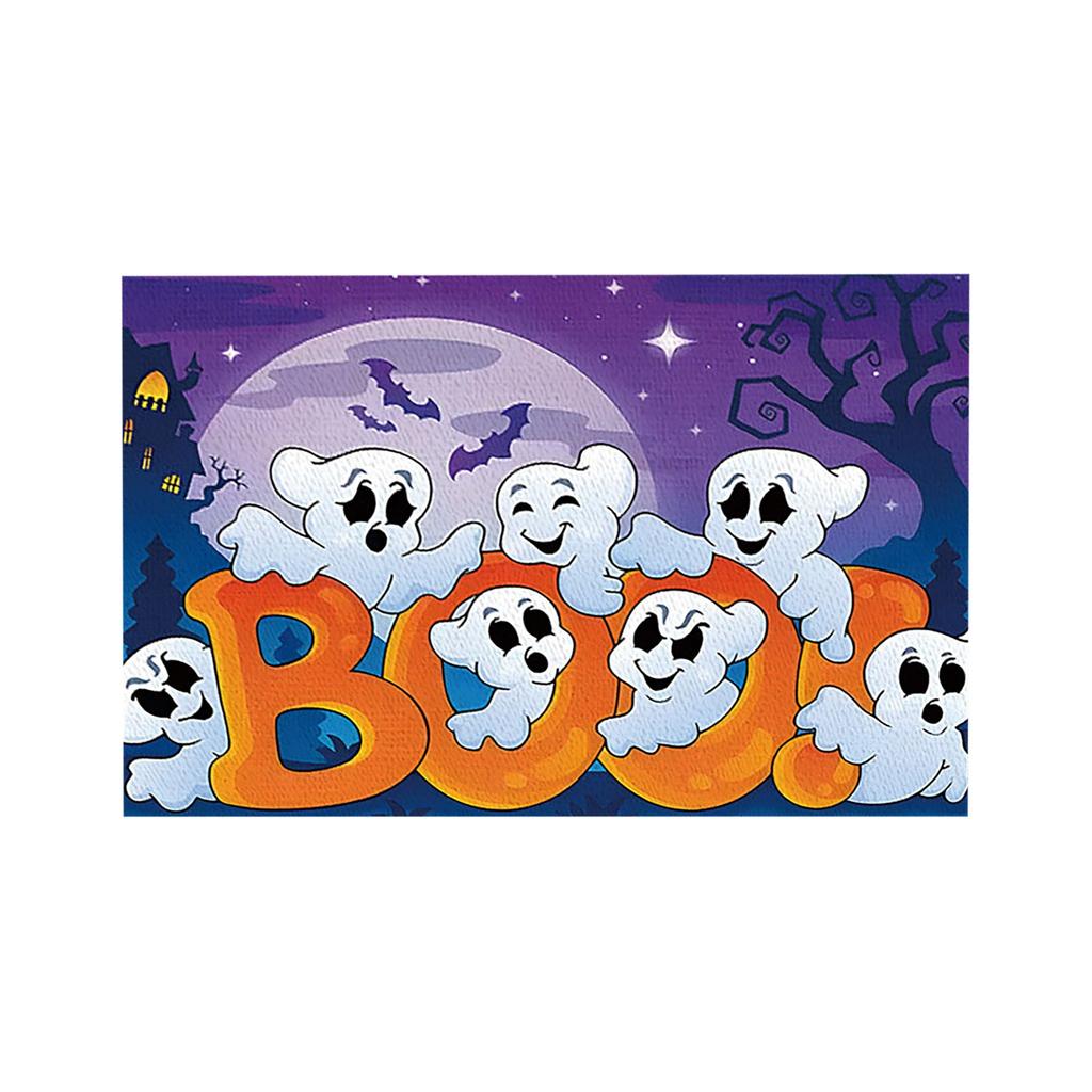 Duch, Kot, Halloween Meal Mat Zestaw 4, Sezonowy, Jesienny Mat Stołowy