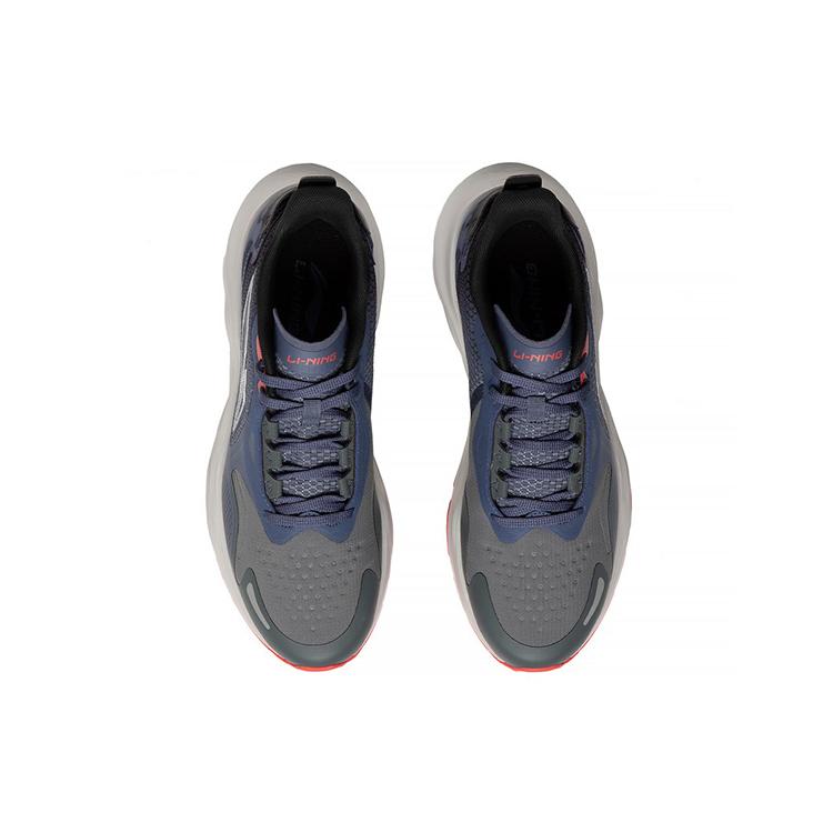 Li Ning Yufeng Cushioning Low Top Running Shoes Men's Blue ARSS013-2