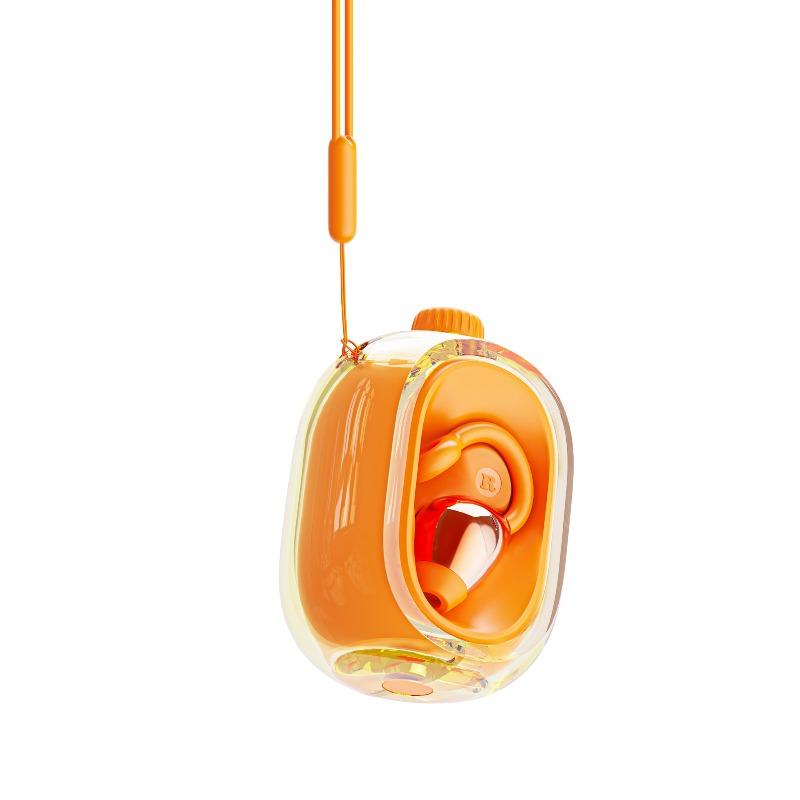 

JM47 New Clip Ear Wireless Bluetooth Headset In-Ear Subwoofer Sports Running AI Translation Music Earplugs помаранчевий