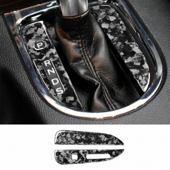 Strip Trim For Ford Mustang 2015-22 Forged Carbon Fiber Control Gear Shift Panel