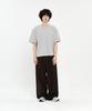 SIGNATURE Single-Pleat Wide Slacks [Deep Brown]