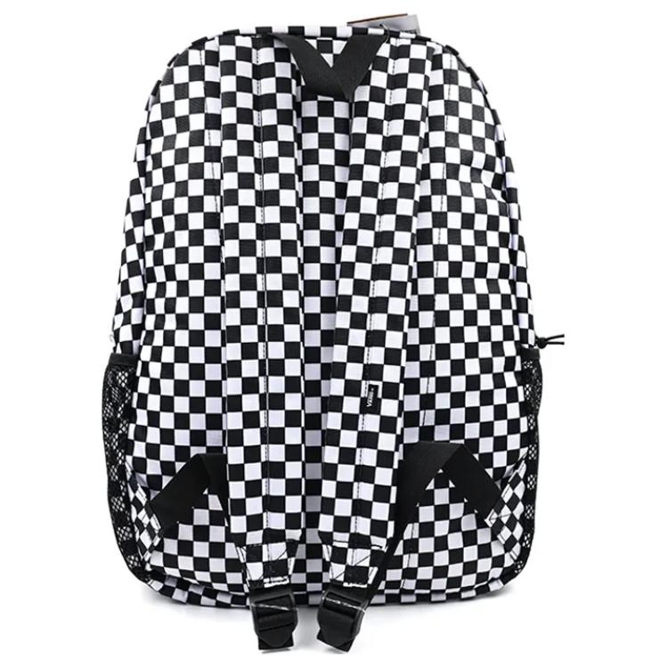 New Vans Polyester Backpack Regular Unisex Black & White VN000GRXDWW