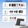 3 in 1 15W LED Foldable Wireless Charger Stand For Samsung S24 S23 Galaxy Watch 2-8 Active 1 2 Buds Pro Fast Charging Station