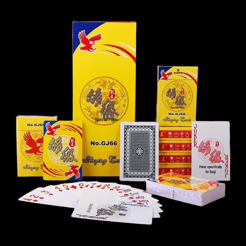 

Waterproof Thick Paper Gouji Poker Cards - 12 Decks