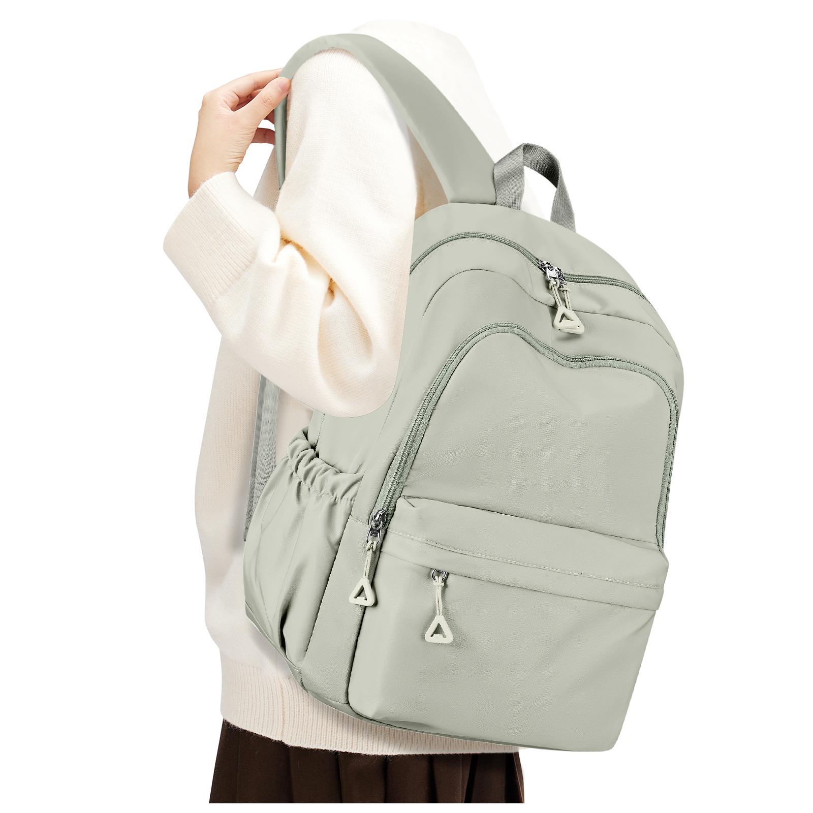 

Schools Teens Women School Backpack Lightweight College Backpacks Casual Bookbag Boys Girls Backpack for Travel Work School Bag зелёный