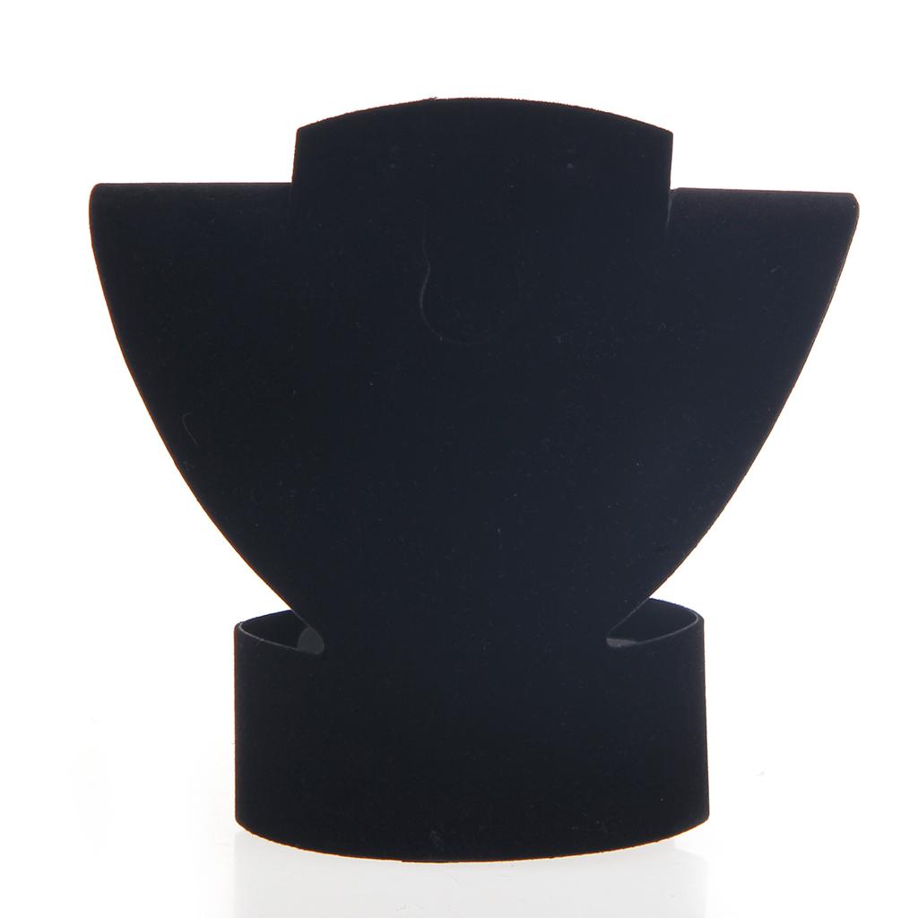 Černý Bílý Sametový Stojan na Náušnice Přívěsek Organizér na Šperky Stojanový Držák na Náhrdelník Stojan pro Výlohu