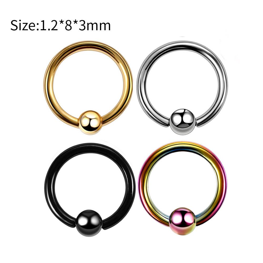4Pcs Stainless steel piercing accessories - eyebrow piercings, lip piercings, body piercing accessories