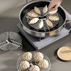 Tablettständer 304 Edelstahl Dampfgarrost Rund Multifunktions-Kochrost Topf Dämpfeinsatz Küchenzubehör