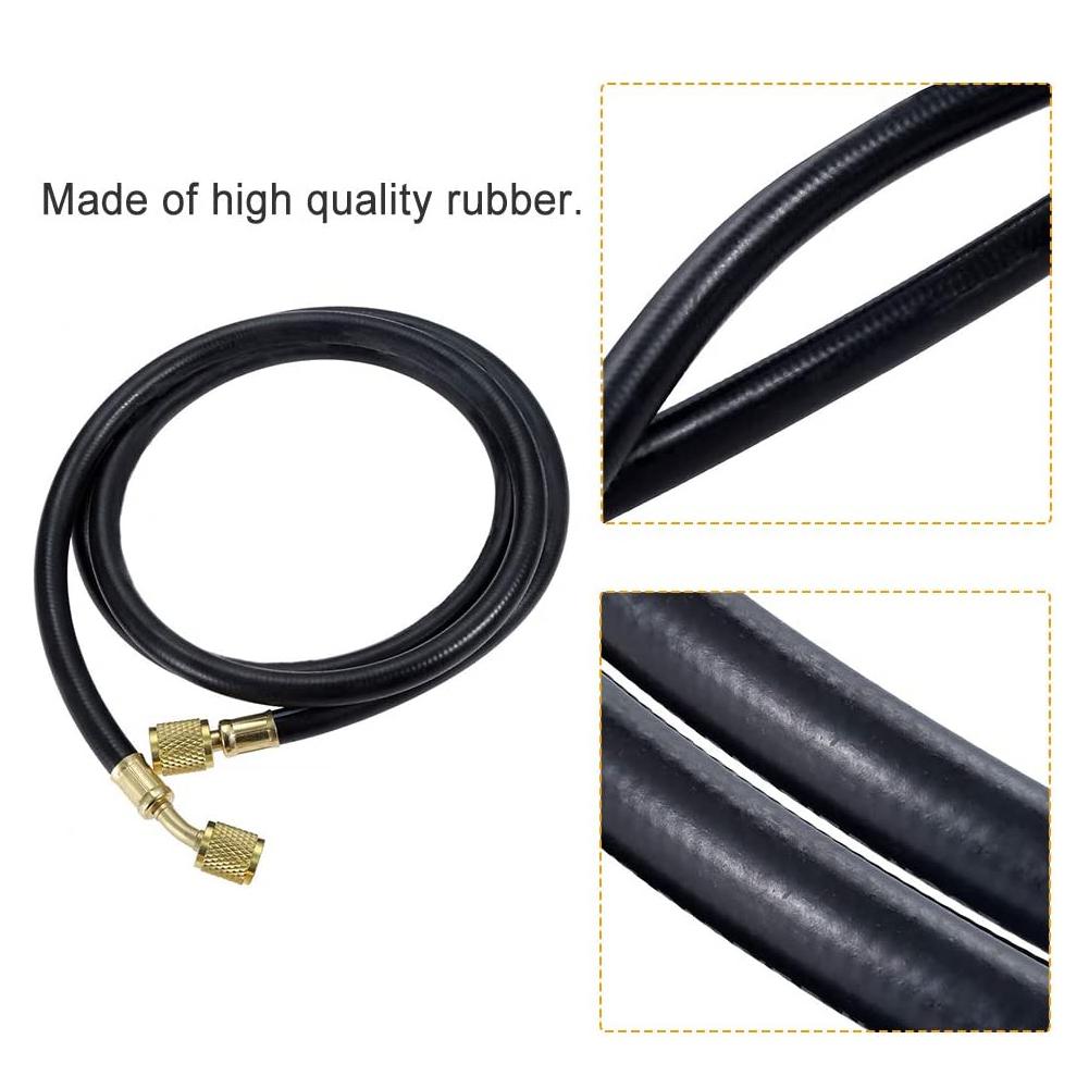 R410a R134a AC Refrigeration Charging Hose Guage, 59 Inch, Strong Sealing, Long Service Life, Designed For Reliable Performance