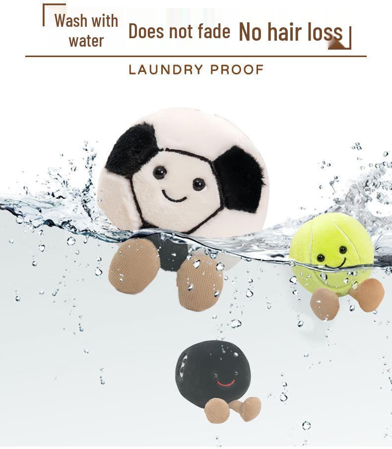 Creative Sports Plush Dolls: Fun Football, Basketball, Tennis Figurines - Perfect for Ornaments and Birthday Gifts