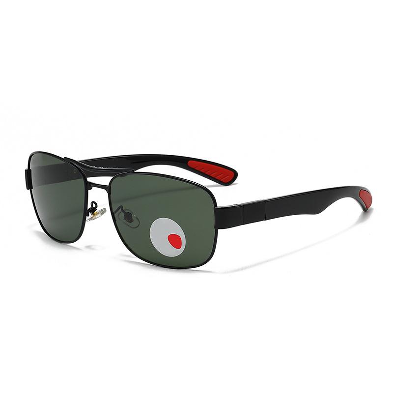 New polarized fashion anti-ultraviolet small frame sunglasses wind street shot metal sunglasses men's and women's full frame glasses