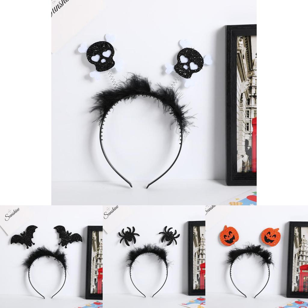 Halloween Bat Spider Festival Headpiece With Magic Wand Props For Kids Costume And Celebration