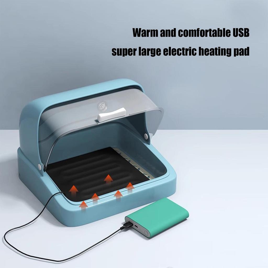 NEW Baby Chick Brooder Bird Incubator Brooding Box Chick Warmer Visual Nesting Box 3 Temperature Heating Pad Poultry Habitat