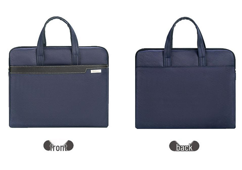Handheld Waterproof Document Bag with Zipper - Large Capacity Office & Conference Bag for Computers & Documents