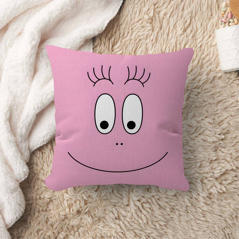 

anime Cartoon BBarbapapa Cushion Cover Polyester Sofa Cushions Decorative Throw Pillows Home Decoration Pillowcover 30x30 cm