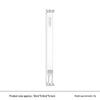 White Steel Diamond Awl 3-4-5-6mm Handmade Leather Hole Punch Tool for DIY Leather Craft and Hand Sewing