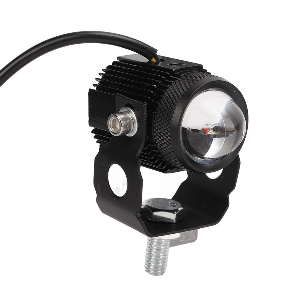 Par Motorsykkel LED Spotlys Fjernlys Nærlys Gult Hvitt Lys IP65 Vanntett Universalt