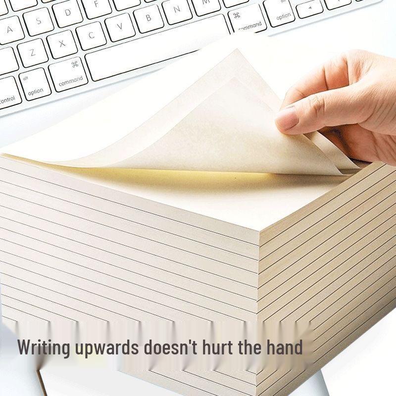 Thickened Wood Color Eye Protection Manuscript Paper for Postgraduate Exams - Blank Calculation Sheets