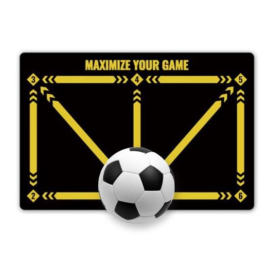 Football Footwork Mat Portable Non-slip Silent Kids Teens Adults All Levels Player Agility Soccer Footstep Dribbling Training Floor Pad