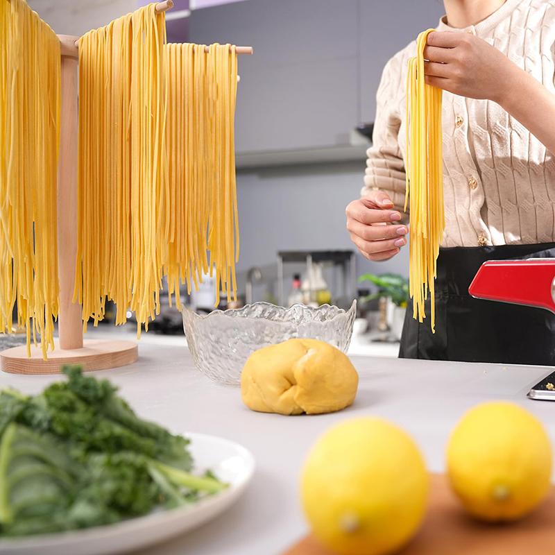 Pasta Drying Rack Wooden Spaghetti Dryer Stand Noodles Drying Holder Hanging Racks Cooking Pasta Tools Kitchen Gadgets