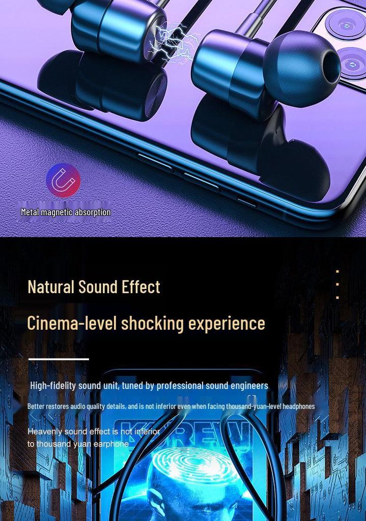 2026 Model Genuine Bluetooth Neckband Earphones: 200-Hour Battery, In-Ear Noise Cancellation, Perfect for Gaming and Sports.