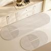Wabi-Sabi Waterproof Non-Slip Leather Kitchen Floor Mat, Easy Clean, Oil-Proof