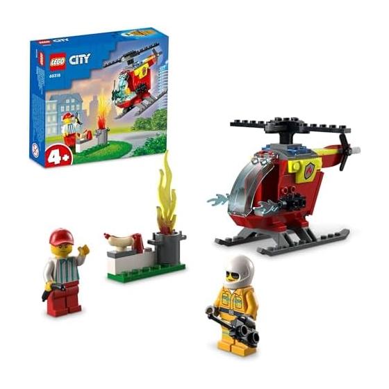 LEGO City Dispatch! Пожарный вертолет 60318 Игрушечный конструктор Подарок Пожарный вертолет Мальчики Девочки Возраст 4+