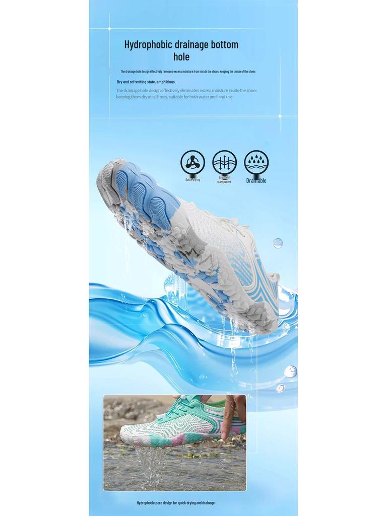 Unisex Swim & Snorkel Shoes: Soft, Skin-Tight Design for Beach, Creek, or Casual Outdoor Activities.